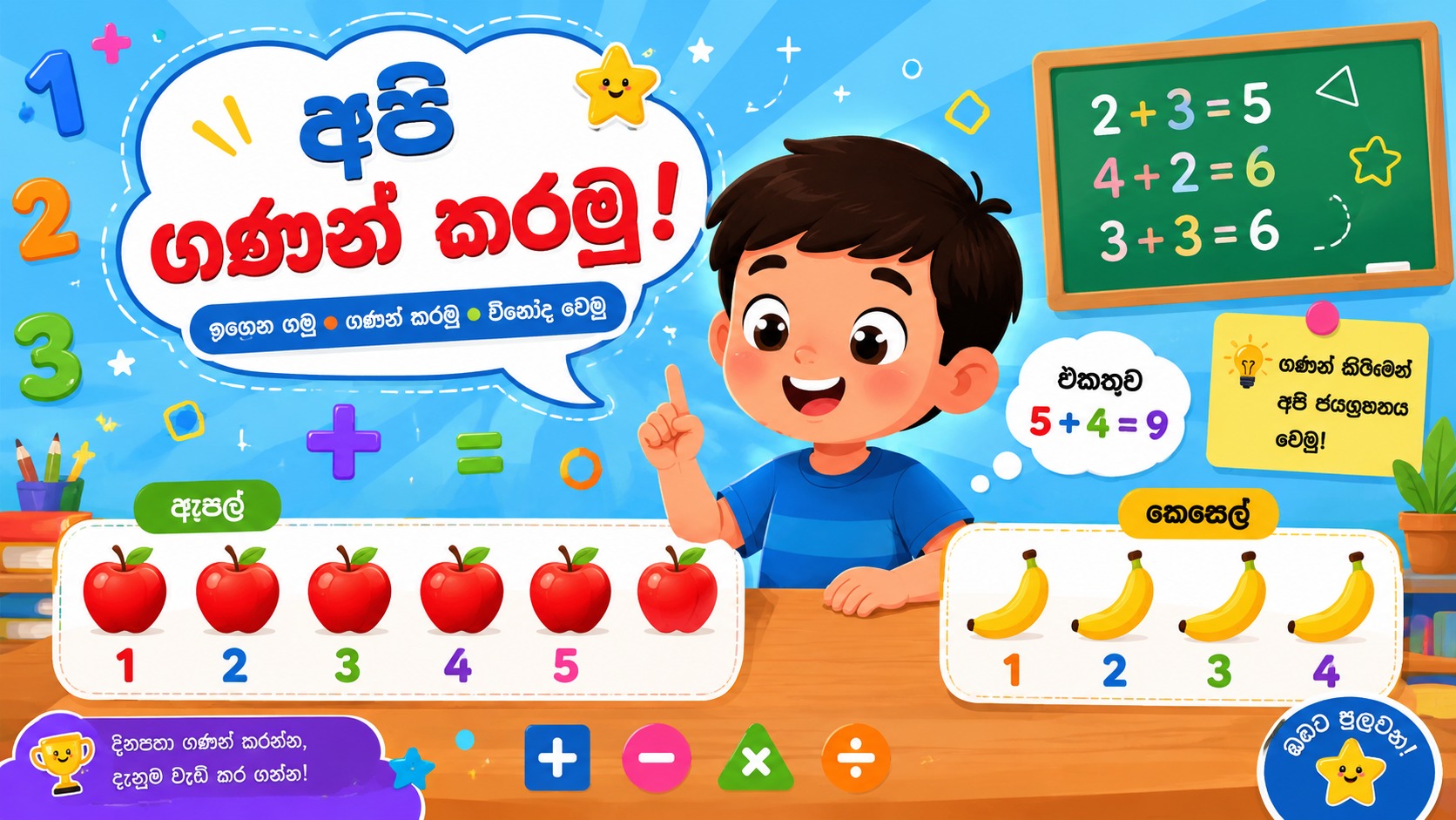 පුංචි මොළකාරයින්ට සරල එකතු කිරීම